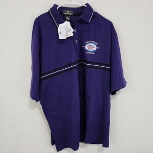 VTG Washington Huskies 2001 Holiday Bowl Polo Style Antigua Shirt Size L